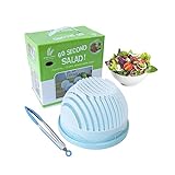 Salad Cutter Bowl,Salad Chopper Easy Salad Maker, Veggie Choppers and Dicers,Veggie Chopper,Multi-Functional Fast Salad Cutter Bowl Safe and Non-Toxic Food Grade BPA Free Material