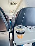 FLYGA Airplane Drink or Phone Holder Travel Accessory (Black)
