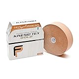 Kinesio Taping - Elastic Therapeutic Athletic Tape Tex Gold FP - Bulk Roll - Beige – 2 in. x 103 ft