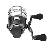 Zebco Delta Spincast Fishing Reel, Size 30 Reel, Changeable Right- or Left-Hand Retrieve, Dual Ceramic Pick-Up Pins, Pre-Spooled with 10-Pound Fishing Line, Braid Ready, Cool Gray