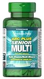 Puritans Pride ABC Plus Senior Multivitamin Multi-Mineral Formula Caplets, 120 Count