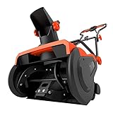VOLTASK Electric Snow Blower, 20-Inch | 13-Amp | 750 Lbs/Min Corded Single-Stage Snow Thrower with 180° Adjustable Chute