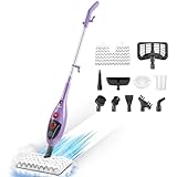 Neobot Steam Mop With MultiPurpose Handheld Steam Cleaner Detachable, Cleaner for Hardwood/Tile/Laminate Floors Windows Sofa Wall with 11 Accessories for Whole Home Use - Purple