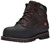 Timberland PRO mens 6 Inch Rigmaster Xt Steel Toe Waterproof Work Boot industrial and construction shoes, Brown Tumbled Leather, 9.5 US