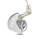 CCA CRA in Ear Monitor Headphones, Ultra-Thin Diaphragm Dynamic Driver IEM Earphones, Clear Sound & Deep Bass, Wired Earbuds with Tangle-Free Detachable Cable