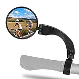 CYCLESPEED Bike Rear View Mirror- Bike Mirrors for Handlebars Rearview Mirror 1 Pack- HD 360° Adjustable Bicycle Mirrors for Handlebars, Convex Safty Bike Mirrors for 0.7-1.0'' Ebike MTB