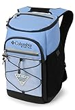 Columbia PFG Roll Caster - 30-can Insulated Backpack Cooler, White lid