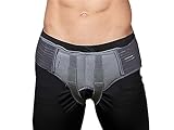 Wonder Care-Grey Inguinal Hernia Support Truss brace for Single | Double Inguinal or Sports Hernia with Two Removable Compression Pads & Adjustable Groin Straps Surgery & injury Recovery belt
