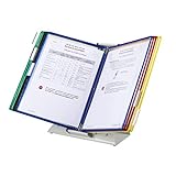 Tarifold® Desktop Reference and Display System, 10 Double-Sided Pockets, Letter-Size, Assorted Outer Frames, (D291)