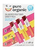Pure Organic Layered Fruit Bars Variety Pack 28 count (Pack of 1).