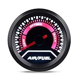 WATERWICH Air/Fuel Ratio AFR Gauge Kit 2inches 52mm 12V Universal for Car SUV Vehicle Automotive