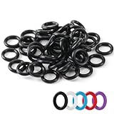 HONKID Rubber O Rings Keyboard Switch Dampeners with Plastic Storage Box for Mechanical Keyboards, 120pcs, Black