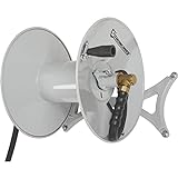 Strongway Wall-Mount Hose Reel with 6ft. Lead-In Hose - Holds 5/8in. x 150ft. Hose