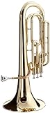 Hawk WD-BT511 Lacquer Baritone Horn with Case and Mouthpiece, Brass