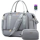Gym Bag for Women LOVEVOOK Travel Duffel Bag with USB Charging Port,Weekender Bags for Women with Shoe Compartment,Carry on Overnight Bag with Toiletry Bag,Hospital Bags for Labor and Deliver