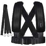 CLISPEED Fitness Sled Harness Workout Harness Exercise Speed Trainer with Pull Strap for Resistance Training