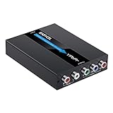 EASYCEL HDMI to Component Converter with Scaler Function, Aluminum 1080P HDMI to YPbPr, HDMI to RGB 5RCA Scaler Converter, HDMI Input to Component YPbPr Output Converter