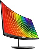 Sceptre Curved 27' 75Hz LED Monitor HDMI VGA Build-In Speakers, EDGE-LESS Metal Black 2019 (C275W-1920RN)