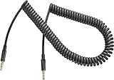 INSIGNIA 9' Coiled Auxiliary Audio 3.5mm Cable Black