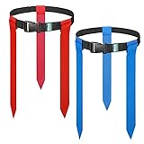 Hilhook Flag Football Belts, 10 Player Adjustable Flag Football Set with 30 Flags for Youth and Adults Training Equipment
