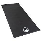 Exercise Bike Mat - 30x60in Non-Slip Waterproof Indoor Cycle or Treadmill Pad - Multipurpose Noise-Reducing Workout Mat by Wakeman,Black