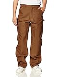 Carhartt mens Firm Duck Double- Front Dungaree B01 work utility pants, Carhartt Brown, 36W x 34L US