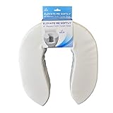 Blue Jay An Elite Healthcare Brand Elevate ME Softly Elevate Foam Toilet Seat Designed | 4 inch Seat Lifter Comfortable Sitting for Elderly Personal Care with Adjustable Hook and Look Closure