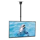 Suptek Ceiling TV Mount Fits Most 26-55 inch LCD LED Plasma Panel Display with Max VESA 400x400mm Loaded up to 45kg/100lbs Height Adjustable MC4602