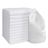 Orighty 12 Pack Premium Hand Towels Set - Quick Drying & Absorbent Microfiber Hand Towels for Bathroom 16x27 inches - Multi Purpose for Gym, Spa, Shower, Hotel & Bathroom (White)