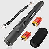 BULVACK Metal Detector Pinpointer, Professional Handheld Pin Pointer Wand, 360° Search Treasure Pinpointing Finder Probe with Belt Holster for Adults and Kids