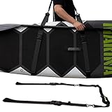 Rosefray Paddle Board Carrier, SUP Paddle Board Carry Strap - Longboard, Canoe, & Kayak Carrying Accessories with Padded Shoulder Sling，Black