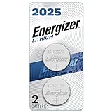 Energizer CR2025 Battery, 3V Lithium Coin Cell 2025 Batteries (2 Battery Count) - Packaging May Vary