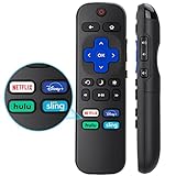 YOZZCANT Universal for Roku TV Remote, Replacement for Onn/Insignia/Element/Westinghouse/Hitachi/Infocus Roku TV, with Buttons for Netflix, Disney+, Hulu, Sling