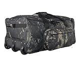 Heavy-Duty X-Large Military Tactical Wheeled Rolling Duffel Trolley Bag For Deployment Traveling Camping Sporting