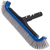 POOLAZA Pool Brush, Innovative Material Pool Brushes for Cleaning Pool Walls Corners, Super Sturdy Pool Brush Head for Inground Pools—Right Bristle Stiffness Pool Brush Made of High-strength Composite