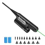 EZshoot Green Laser Bore Sight for 0.17 to 12GA Caliber Boresighter Kit with Rechargeable Battery for Hunting or Shooting
