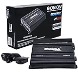 Orion Cobalt CBT2000.1D Monoblock 1-Channel Class D Amplifier for Car Subwoofer, 2000W Max, 1-Ohm Stable, Adjustable Low Pass & Subsonic Filter with Bass Boost, MOSFET Power Supply, Bass Knob Included