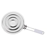 HIC Kitchen Heat Diffuser Reducer Flame Guard Simmer Plate, Stainless Steel