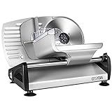Meat Slicer Electric Deli Food Slicer with Removable 7.5’’ Stainless Steel Blade, Adjustable Thickness Meat Slicer for Home Use, Child Lock Protection, Easy to Clean, Cuts Meat, Bread and Cheese, 150W