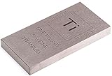 Titanium Bar - 1lb Laser Engraved .999 Pure Bullion Bar Chemistry Element Design by Unique Metals