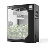 AC Infinity CLOUDLAB 642 Advance Grow Tent, 48”x24”x72” Thickest 1 in. Poles, Highest Density 2000D Diamond Mylar Canvas, 4x2 for Hydroponics Indoor Growing