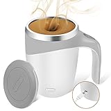 Self Stirring Mug,Rechargeable automatic magnetic Self stirring coffee mug,Rotating Home Office Travel Mixing Cup,To Stir Coffee, Chocolate, Milk, Protein,Cocoa Etc, Great For Office, School, Gym…