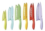 Cuisinart C55-12PCER1 Advantage Color Collection 12-Piece Knife Set with Blade Guards, Multicolored