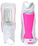 adidas Unisex-Child Tiro Soft Ground Match Shin Guards, White/Team Shock Pink/White, Large