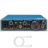 USB Audio Interface, AKLOT Xrl Audio Interfaces, for the Guitarist, Vocalist, Podcaster or Producer, 24-bit/192 kHz High-Fidelity, Studio Quality Recording, 2 In 2 Out Audio Interfaces for PC/Win/Mac