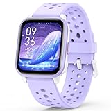 Butele Kids Smart Watch for Girls Boys, Game Smart Watch Gifts for 4-16 Years Old with Sleep Mode 20 Sports Modes 5 Games Pedometer Birthday Gift for Boys Girls (Purple)