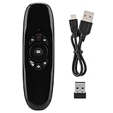 Mini Air Remote Control, 2.4G Wireless Multi USB Air Mouse Remote Wireless Keyboard Built in 6 Axis Sensor for Computers, Smart TVs, Set-top Boxes