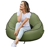 BEAUTRIP Lazy Air Chair Self Inflating Camping Festival Inflatable Lounger Indoor Outdoor Bean Bags Adult Gaming Beanbag Chairs