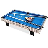 Mini Pool Table Top Games: 36-Inch Tabletop Billiards Table Set with 16 Pool Balls, 2 Cues, 1 Triangle Rack, 2 Chalks & 1 Table Brush, Portable Pool Games for Kids, Children,Dog,Cat,Pet, Family Game
