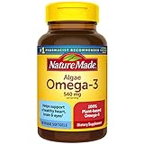 Nature Made Algae 540 mg Omega 3 Supplement, Alternative to Omega 3 Fish Oil Supplements, 70 Veggie Softgels, Sustainable, Plant-Based, for Healthy Heart, Brain, and Eye Support